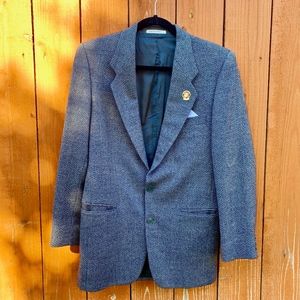 Yves Saint Lauren | Navy Wool Suit Blazer Jacket